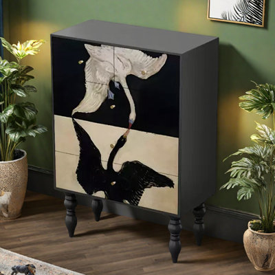 Modern Five Drawer Storage  Accent Chest
