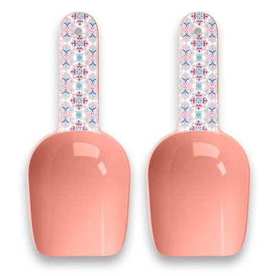 Flower Fields Melamine Pet Food Scoop - 2 Cups - Pink
