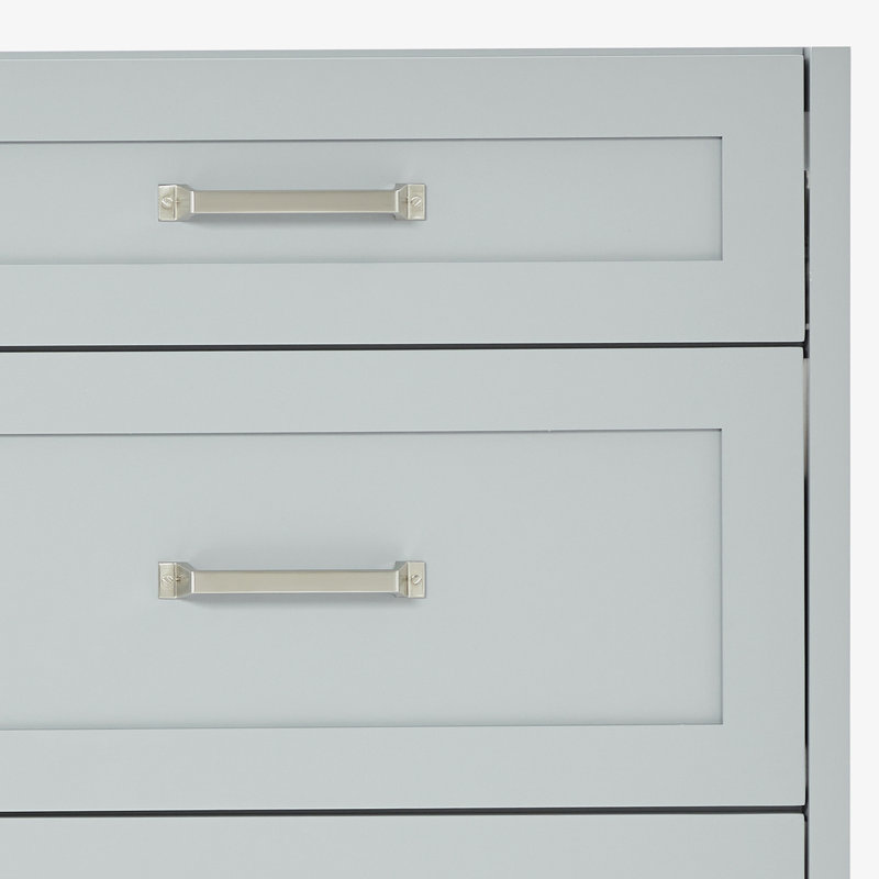 ARIEL Monroe 72 Double Sink Bathroom Vanity with Carrara Quartz Top, Gray, 72" - 73", Carrara White Quartz