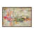 Toile avec cadre en bois brun