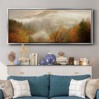 Photographie Étude d'automne brume - Toile encadrée