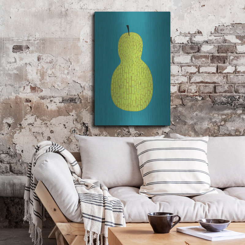 Art mural en métal «Fruit Party 4» par Chariklia Zarris, H 36 po x l 24 po