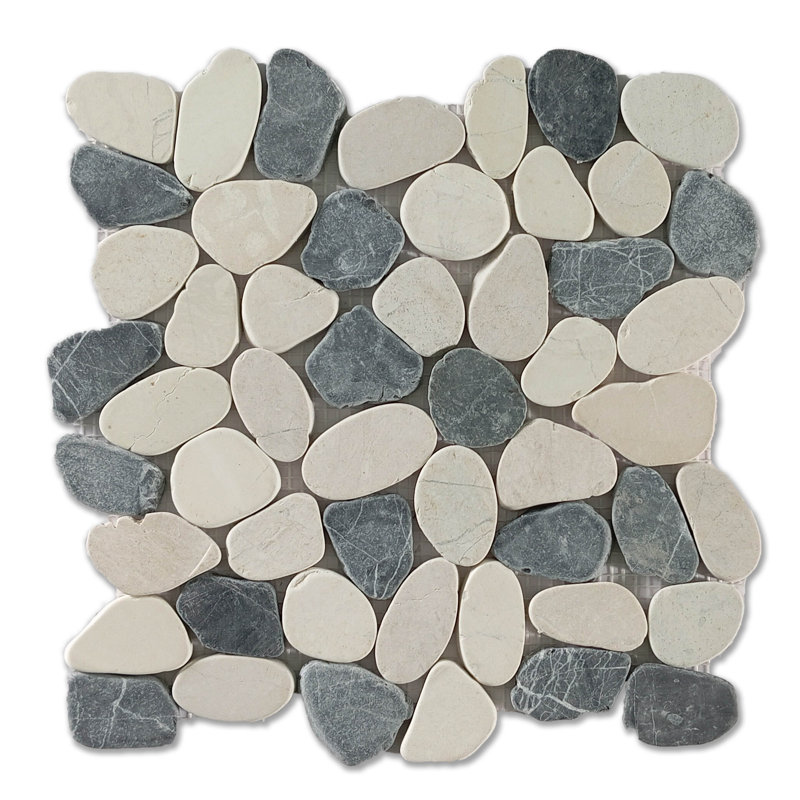 Carreau de mosaïque pour mur et plancher en pierre naturelle Hawaii 12 "x 12", Mélange de panthères