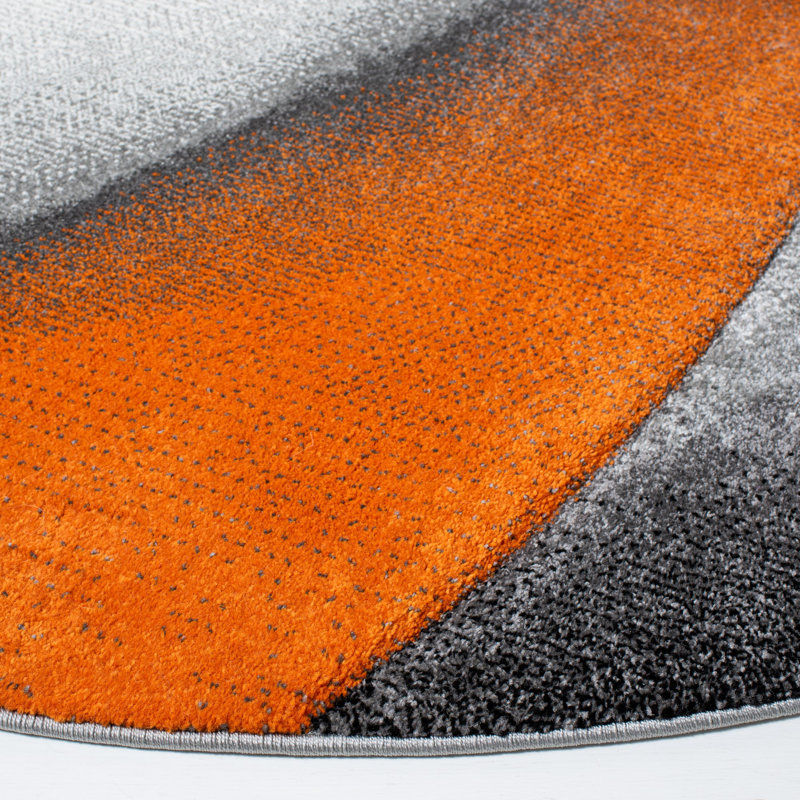 Toughkenamon Performance Abstract Rug, Round 6'7"