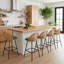Yes Upholstered Chenille Bar Stool-2010457937-2010457940