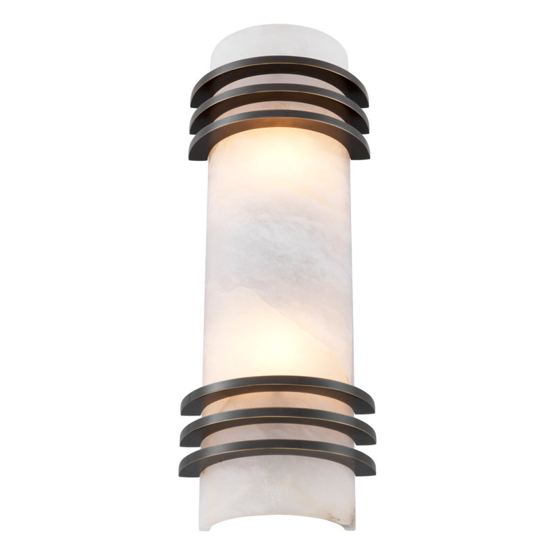 Wall Lamp Premuda Bronze Finish Alabaster
