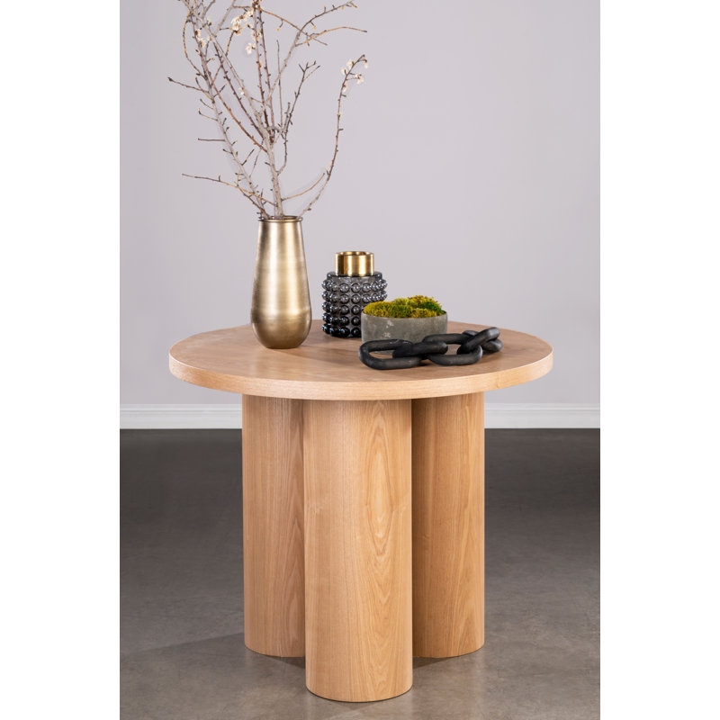 Table d'appoint ronde en bois à 3 pieds 36 po Balmain - Petite table de salle à manger, d'appoint ou d'appoint moderne