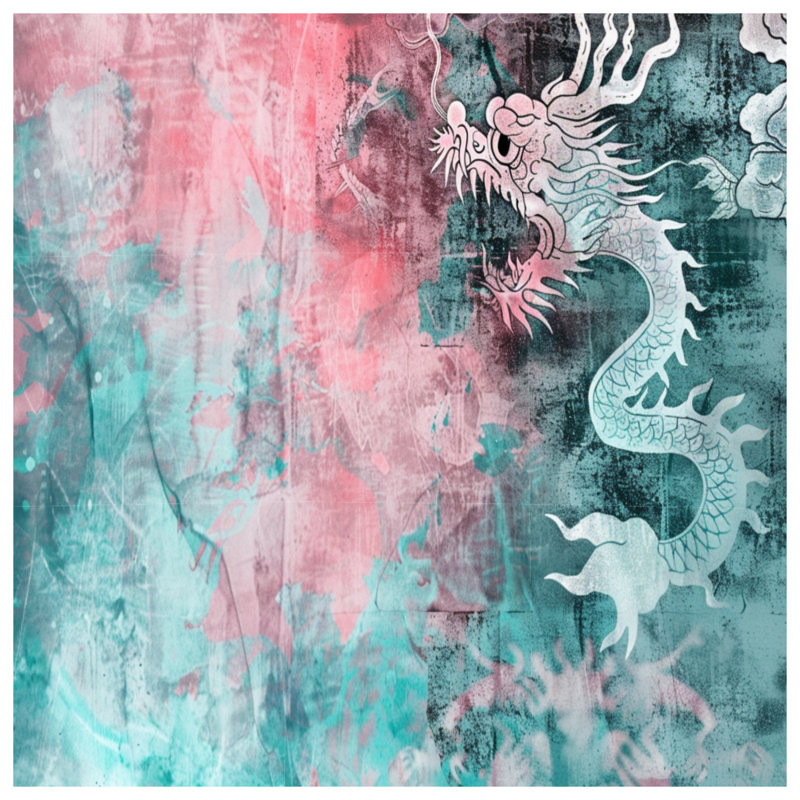 Housse de couette Dragon Bedding Mythical Boho, Grand lit
