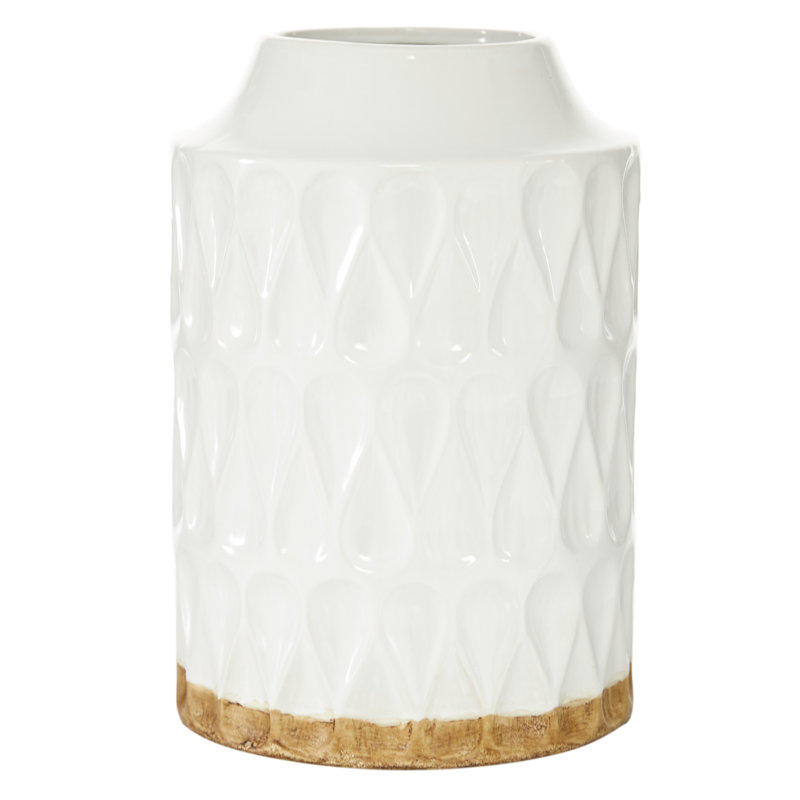 Vase en céramique Auxvasse, H 12 po x l 8 po x P 8 po