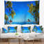 Tapisserie beach de l’île de mer avec chaises-28500463