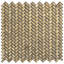 12" x 12" Glass Chevron Mosaic Wall & Floor Tile-57423968