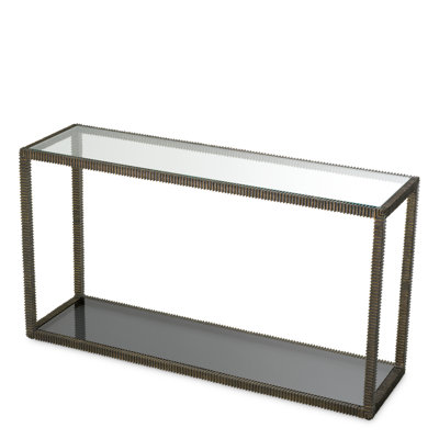 Bethesda 55.12'' W Glass Console Table