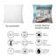 Coussin White Beach Cabin On Wood Pier - imprimé nautique et côtier-2084950172