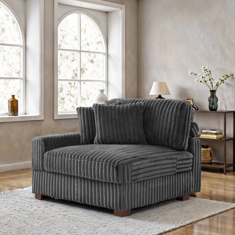 104.9Cm Wide One Arm, Grey