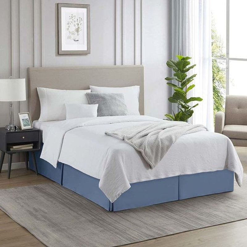 Luxury Pleated 14" Bed Skirt, Blue Heaven, Full XL