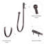 Embrasses de rideaux Rebrilliant - ensemble de 2 attaches / boule d'attache de rideau brun mat