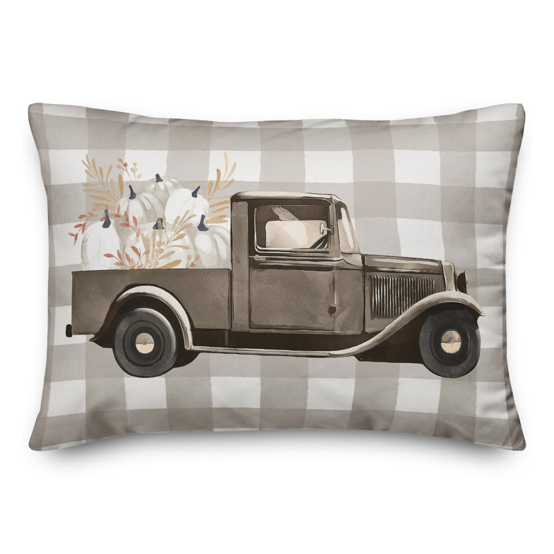  Housse et insert de coussin rectangulaire Neutral Harvest Truck