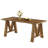 63-Inch Farmhouse Dining Table, Rustic Wooden Kitchen Table With Sturdy Legs