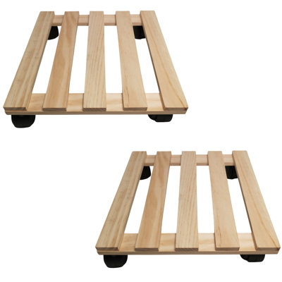 Caziyah Wood Caddy Plant Stand