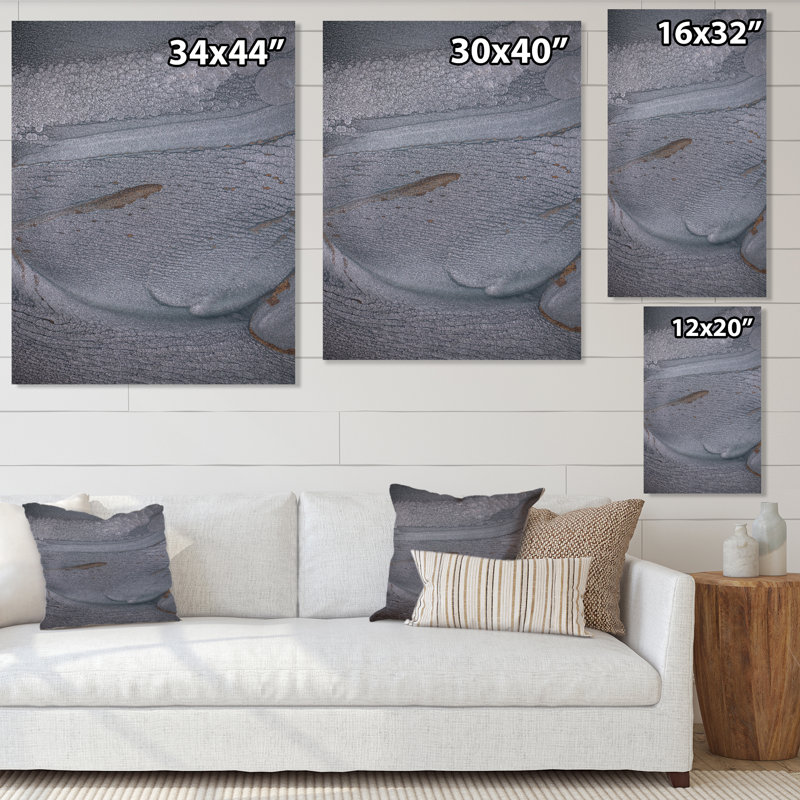 Luxe luxueux gris fluide Art VI - décoration murale moderne en toile, Toile tendue, H 30 po x l 40 po x P 1,5 po