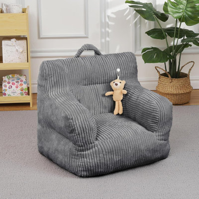 Kids Bean Bag Chair, Comfy Toddler Chair For Boys And Girls, Soft Corduroy Cover Lazy Sofa For Gaming, Reading And Napping by Trule