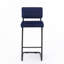 Estes Upholstered Stool with Metal Frame-204634521-204634520