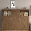 Lit escamotable avec station de charge, 2 armoires de rangement et 1 tiroir-867347691