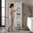 43" High One Door Wall-Mounted Bathroom Storage Cabinet With 3 Adjustable Shelves, Space-Saving Vertical Organizer