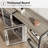 Industrial TV Stand, Vintage Media Console Cabinet with 2 Mesh Doors and 4 Open Shelves-1854314924