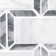 Angora Framework 13.75" x 12.25" Polished Marble Subway Mosaic Floor and Wall Tile
