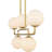 Idaya 5-Light Brushed Gold Island Light