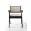 Ensemble de 2 chaises de salle à manger avec accoudoirs beige Jasper