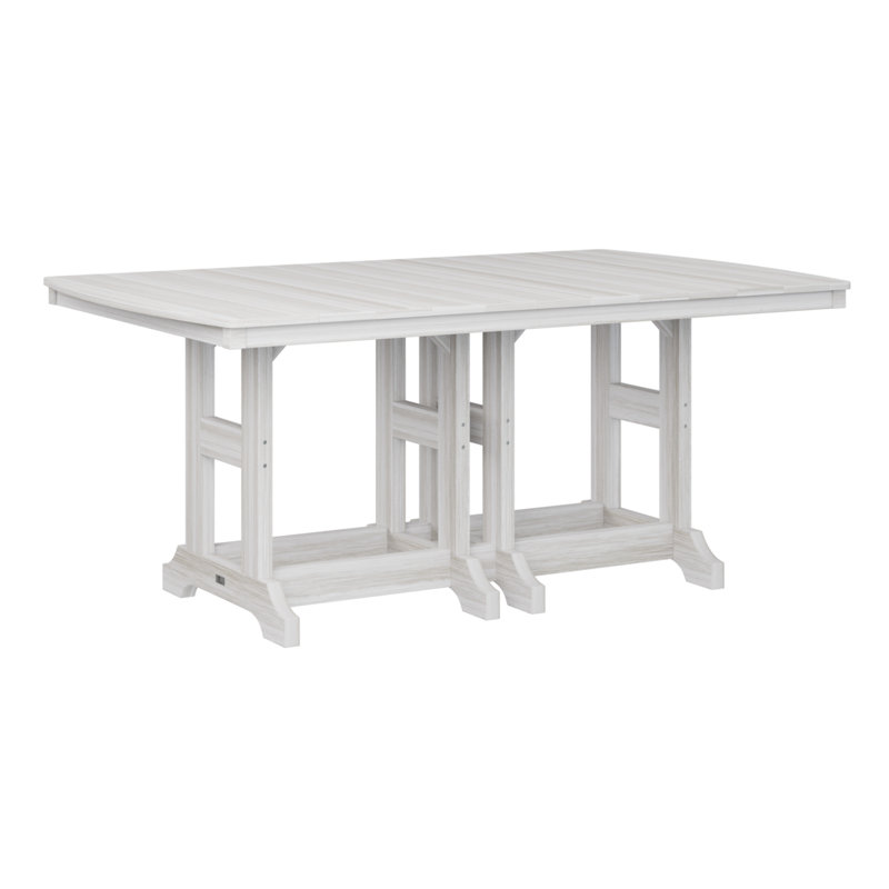 Table de bar rectangulaire Berlin Garden Garden Classic, H 39,5 po x l 72 po x P 44 po, Coquillage