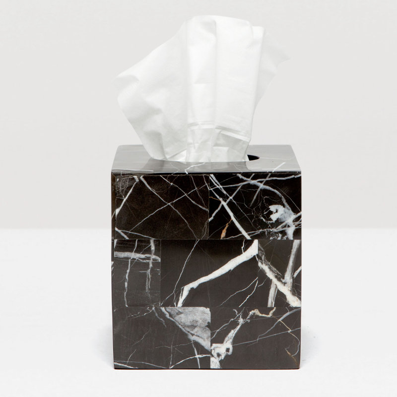 Rhodes Marble Tissue Box Cover