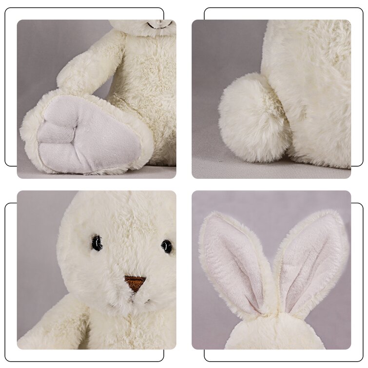Easter Bunny Stuffed Animal 16'' Tall, Large Plush Rabbit Baby Toy for Boys Girls Kids, Easter Gift Basket Stuffers The Holiday Aisle