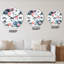 Horloge murale rose-578974175
