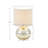Saxony Metallic Glass Table Lamp