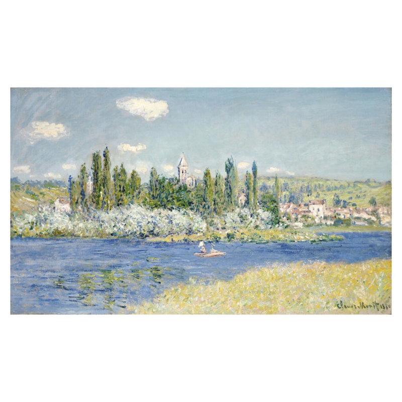 «Vetheuil» par Claude Monet - Estampe numérique, H 32 po x l 40 po