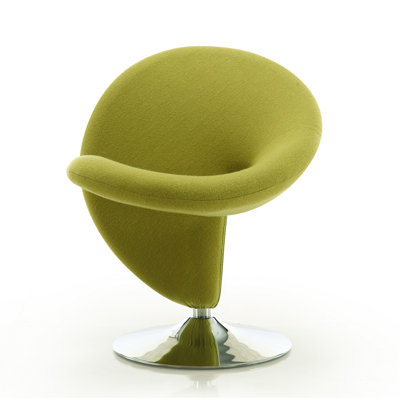 Fauteuil d'appoint pivotant Curl Modern