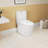 1.1/1.6 GPF Elongated Comfort Height Floor Mounted One-Piece Toilet ,  CUPC Certified, Watersense Cetified, Ceramic, White Color, Soft Close Seat