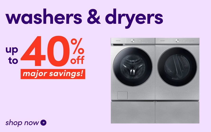 Laundry up to 40% off