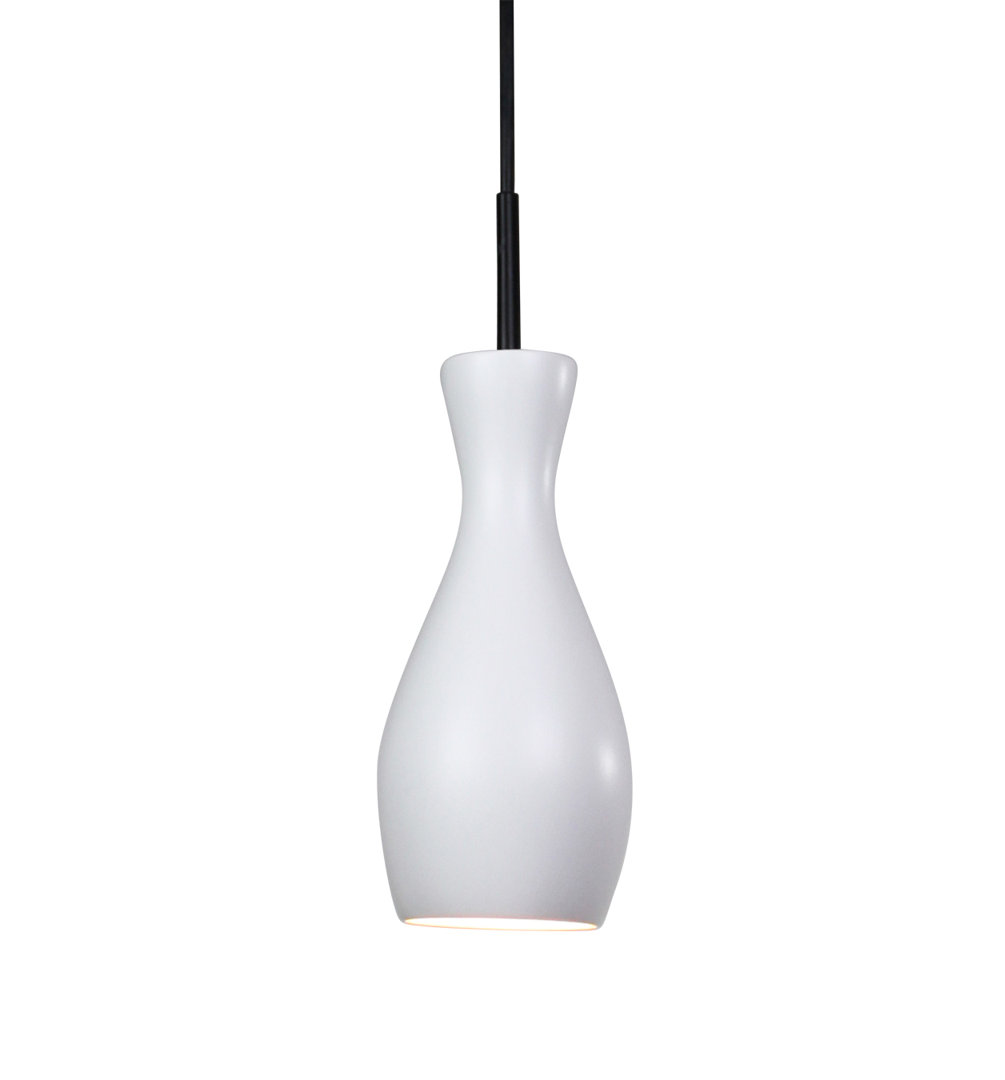 Shipe 1 - Light Black LED Single Pendant Brayden Studio® Shade 