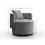 Bernella Upholstered Swivel Armchair-265139792