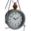 Metal Mechanical Tabletop Clock in Silver