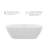 67" x 31.5" Freestanding Soaking Acrylic Bathtub with Overflow and Drain and Overflow