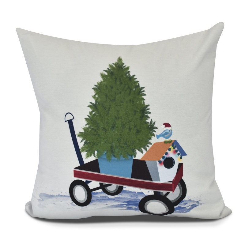 Housse de coussin de maison carrée & me take me, H 16 po x l 16 po, Gris clair