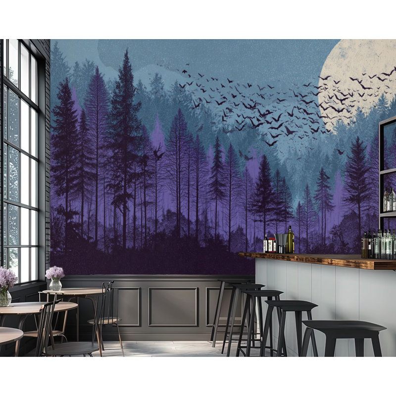 Papier peint auto-adhésif mural 69,5 po x 69 po H 69 po x l 96 po amovible et adhésif pour la chambre à coucher, le salon et le bureau