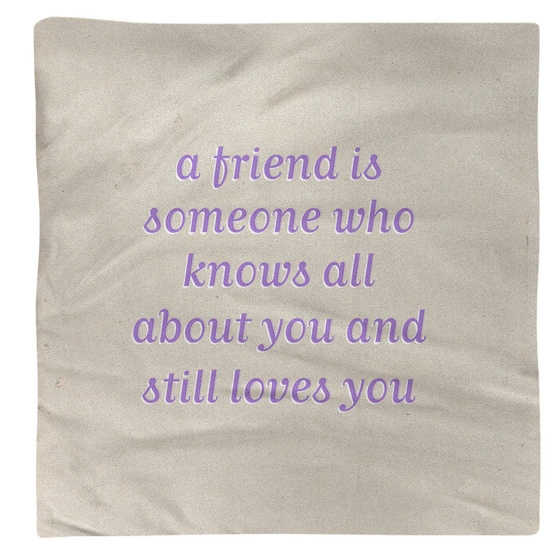 Polyester, Cotton No Pattern Square Napkin, White/Purple Offset, Polyester, 10" L x 10" W
