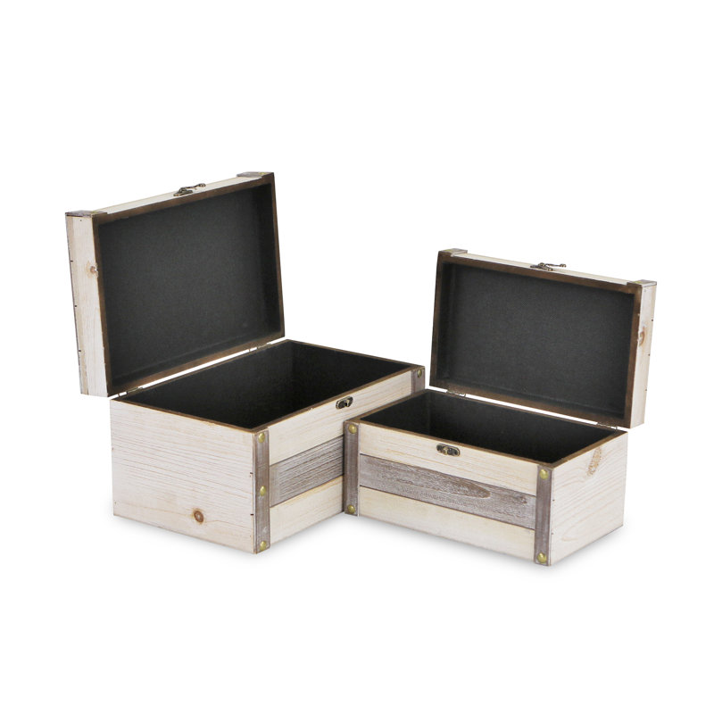 Ensemble de 2 boîtes à souvenirs Quinata