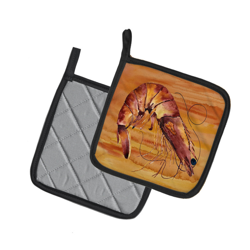 Longshore Tides Mercedes Polyester Potholder, Brown